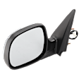 Crew Cab Pickup Driver Side Mirror, Power Adjust, Non-Heated, Manual Folding, Chrome, No Signal Light, Without Memory Recall, No Puddle Light, No Auto-Dimming, No Blind Spot Feature