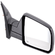 Passenger Side Mirror, Power Adjust, Heated, Manual Folding, Textured Black, No Signal Light, No Memory, No Puddle Light, No Auto-Dim, No Blind Spot Feature