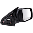 Passenger Side Mirror, Power Adjust, Heated, Manual Folding, Textured Black, No Signal Light, No Memory, No Puddle Light, No Auto-Dim, No Blind Spot Feature