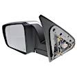 Driver Side Mirror, Power Adjust, Heated, Manual Folding, Chrome, No Signal Light, No Memory, No Puddle Light, No Auto-Dim, No Blind Spot Feature