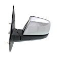 Driver Side Mirror, Power Adjust, Heated, Manual Folding, Chrome, No Signal Light, No Memory, No Puddle Light, No Auto-Dim, No Blind Spot Feature
