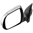 Driver Side Mirror, Power Adjust, Manual Folding, Non-Heated, Chrome, In-housing Signal Light, No Memory, No Puddle Light, No Auto-Dimming, No Blind Spot Feature