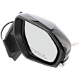 Passenger Side Mirror, Power Adjust, Manual Folding, Heated, Textured Black, No Signal Light, No Memory, No Puddle Light, No Auto-Dimming, No Blind Spot Feature