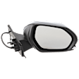 Passenger Side Mirror, Power Adjust, Manual Folding, Heated, Textured Black, No Signal Light, No Memory, No Puddle Light, No Auto-Dimming, No Blind Spot Feature