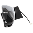 Passenger Side Mirror, Power Adjust, Manual Folding, Heated, Textured Black, No Signal Light, No Memory, No Puddle Light, No Auto-Dimming, No Blind Spot Feature