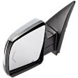 Driver Side Mirror, Power Adjust, Heated, Power Folding, Chrome, In-glass Signal Light, No Memory, With Puddle Light, No Auto-Dim, No Blind Spot Feature