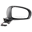 Passenger Side Mirror, Power Adjust, Manual Folding, Non-Heated, Paintable, No Signal Light, No Memory, No Puddle Light, No Auto-Dimming, No Blind Spot Feature