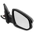 Passenger Side Mirror, Power Adjust, Manual Folding, Heated, Paintable, In-housing Signal Light, No Memory, With Puddle Light, No Auto-Dimming, No Blind Spot Feature