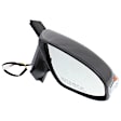 Passenger Side Mirror, Power Adjust, Manual Folding, Heated, Paintable, In-housing Signal Light, No Memory, No Puddle Light, No Auto-Dimming, No Blind Spot Feature