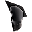 Passenger Side Mirror, Power Adjust, Non-Heated, Manual Folding, Textured Black, No Signal Light, No Memory, No Puddle Light, No Auto-Dim, With Blind Spot Glass