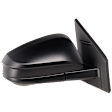 Passenger Side Mirror, Power Adjust, Non-Heated, Manual Folding, Textured Black, No Signal Light, No Memory, No Puddle Light, No Auto-Dim, With Blind Spot Glass