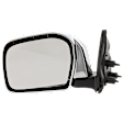 2001-2004 Toyota Tacoma - Driver Side Mirror, Manual Adjust, Manual Folding, Non-Heated, Chrome, No Signal Light, No Memory, No Puddle Light, No Auto-Dimming, No Blind Spot Feature