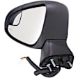 Driver Side Mirror, Power Adjust, Manual Folding, Heated, Paintable, In-housing Signal Light, No Memory, With Puddle Light, No Auto-Dimming, With Blind Spot Glass