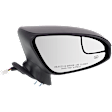 Passenger Side Mirror, Power Adjust, Manual Folding, Heated, Paintable, In-housing Signal Light, With memory, With Puddle Light, No Auto-Dimming, With Blind Spot Glass