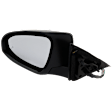 Driver Side Mirror, Power Adjust, Heated, Manual Folding, Paintable, No Signal Light, No Memory, No Puddle Light, No Auto-Dim, With Blind Spot Detection in Glass
