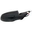 Passenger Side Mirror, Power Adjust, Heated, Manual Folding, Paintable, No Signal Light, No Memory, No Puddle Light, No Auto-Dim, With Blind Spot Detection in Glass