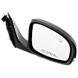 Passenger Side Mirror, Power Adjust, Manual Folding, Heated, Paintable, In-housing Signal Light, No Memory, No Puddle Light, No Auto-Dimming, No Blind Spot Feature