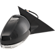 Passenger Side Mirror, Power Adjust, Manual Folding, Heated, Paintable, In-housing Signal Light, No Memory, No Puddle Light, No Auto-Dimming, No Blind Spot Feature