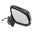 Passenger Side Mirror, Power Adjust, Heated, Manual Folding, Paintable, In-housing Signal Light, With Memory, With Puddle Light, No Auto-Dim, With Blind Spot Detection in Glass