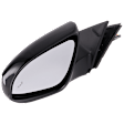 2016-2017 Toyota Camry - Driver Side Mirror, Power, Manual Folding, Heated, Paintable, No Signal Light, No Memory, No Puddle Light, No Auto-Dimming, With Blind Spot Detection in Glass