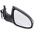 Passenger Side Mirror, Power Adjust, Manual Folding, Heated, Paintable, No Signal Light, No Memory, No Puddle Light, No Auto-Dimming, With Blind Spot Detection in Glass