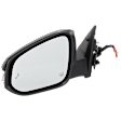 Driver Side Mirror, Power Adjust, Manual Folding, Heated, Paintable, In-housing Signal Light, With memory, With Puddle Light, No Auto-Dimming, With Blind Spot Detection in Glass