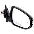 Passenger Side Mirror, Power Adjust, Manual Folding, Heated, Paintable, In-housing Signal Light, With memory, With Puddle Light, No Auto-Dimming, With Blind Spot Detection in Glass
