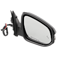 Passenger Side Mirror, Power Adjust, Manual Folding, Heated, Paintable, In-housing Signal Light, No Memory, No Puddle Light, No Auto-Dimming, With Blind Spot Detection in Glass
