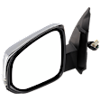 Driver Side Mirror, Power Adjust, Power Folding, Heated, Chrome, In-housing Signal Light, No Memory, No Puddle Light, No Auto-Dimming, With Blind Spot Detection in Glass