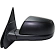 2021 Toyota Tundra - Driver Side Mirror, For Models With Lane Change Assist, Power Adjust, Heated, Textured Black, Manual Folding, No Signal Light, With Blind Spot Detection in Glass, No Memory, No Puddle Light, No Auto-Dim