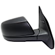 Passenger Side Mirror, Power Adjust, Heated, Manual Folding, Textured Black, No Signal Light, No Memory, No Puddle Light, No Auto-Dim, With Blind Spot Detection in Glass