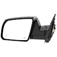 Driver Side Mirror, Power Adjust, Heated, Manual Folding, Chrome, No Signal Light, No Memory, No Puddle Light, No Auto-Dim, With Blind Spot Detection in Glass