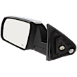 Driver Side Mirror, Power Adjust, Heated, Manual Folding, Chrome, No Signal Light, No Memory, No Puddle Light, No Auto-Dim, With Blind Spot Detection in Glass