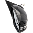 Passenger Side Mirror, Power Adjust, Heated, Manual Folding, Paintable, In-housing Signal Light, No Memory, No Puddle Light, No Auto-Dim, With Blind Spot Glass