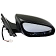 Passenger Side Mirror, Power Adjust, Manual Folding, Heated, Paintable, In-housing Signal Light, No Memory, Puddle Light, Auto-Dim, and Blind Spot Feature, For Models Without Smart Entry System
