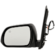 Driver Side Mirror, Power Adjust, Heated, Manual Folding, Paintable, No Signal Light, Without Memory, With Puddle Light, No Auto-Dimming, No Blind Spot Feature