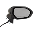 Passenger Side Mirror, Power Adjust, Manual Folding, Heated, Paintable, In-housing Signal Light, With memory, No Puddle Light, No Auto-Dimming, With Blind Spot Detection in Glass