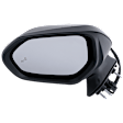 Driver Side Mirror, Power Adjust, Manual Folding, Heated, Paintable, In-housing Signal Light, No Memory, No Puddle Light, No Auto-Dimming, With Blind Spot Detection in Glass