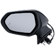 Driver Side Mirror, Power Adjust, Manual Folding, Heated, Paintable, In-housing Signal Light, No Memory, No Puddle Light, No Auto-Dimming, With Blind Spot Detection in Glass
