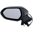 Driver Side Mirror, Power Adjust, Manual Folding, Heated, Paintable, In-housing Signal Light, No Memory, No Puddle Light, No Auto-Dimming, With Blind Spot Detection in Glass