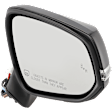 Passenger Side Mirror, Power Adjust, Heated, Manual Folding, Paintable, In-housing Signal Light, No Memory, No Puddle Light, No Auto-Dim, With Blind Spot Detection in Glass