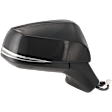 Passenger Side Mirror, Power Adjust, Heated, Manual Folding, Paintable, In-housing Signal Light, No Memory, No Puddle Light, No Auto-Dim, With Blind Spot Detection in Glass