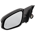 Driver Side Mirror, Power Adjust, Heated, Manual Folding, Paintable, In-housing Signal Light, No Memory, No Puddle Light, No Auto-Dim, With Blind Spot Detection in Glass