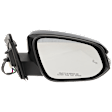 Passenger Side Mirror, Power Adjust, Heated, Manual Folding, Paintable, In-housing Signal Light, No Memory, No Puddle Light, No Auto-Dim, With Blind Spot Detection in Glass