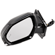 Driver Side Mirror, Power Adjust, Manual Folding, Heated, Paintable, No Signal Light, No Memory, No Puddle Light, No Auto-Dimming, With Blind Spot Detection in Glass