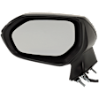 Driver Side Mirror, Power Adjust, Heated, Manual Folding, Paintable, No Signal Light, No Memory, No Puddle Light, No Auto-Dim, No Blind Spot Feature