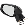 Driver Side Mirror, Power Adjust, Non-Heated, Manual Folding, Textured Black, No Signal Light, No Memory, No Puddle Light, No Auto-Dim, No Blind Spot Feature