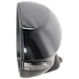 Passenger Side Mirror, Power Adjust, Heated, Manual Folding, Paintable, In-housing Signal Light, No Memory, No Puddle Light, No Auto-Dim, With Blind Spot Detection in Glass
