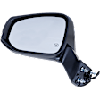 Driver Side Mirror, Power Adjust, Manual Folding, Heated, Paintable, In-Housing Signal Light, No Memory, No Puddle Light, No Auto-Dimming, No Blind Spot Feature