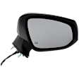 Passenger Side Mirror, Power Adjust, Manual Folding, Heated, Textured Black, No Signal Light, No Memory, No Puddle Light, No Auto-Dimming, No Blind Spot Feature